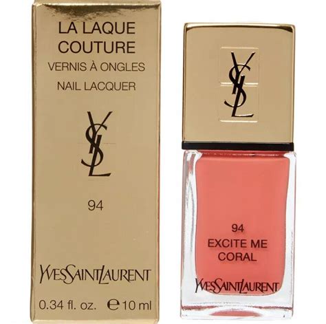 ysl excite me coral|YSL La Laque Couture Nail Polish .